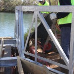 pouring concrete